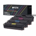 Multipack (4) Tonery CMYK (Azurová Purpurová Žlutá Černá) Kompatibilní s Samsung CLP, CLX, Xpress - Nahrazuje CLT-C504S (SU025A)